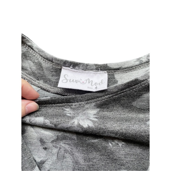 New Girls Peplum Floral Top Canadian Small Shop Handmade - Picture 2 of 3